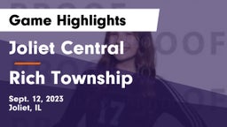 Joliet Central  vs Rich Township  Game Highlights - Sept. 12, 2023