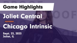 Joliet Central  vs Chicago Intrinsic Game Highlights - Sept. 23, 2023
