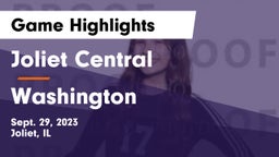 Joliet Central  vs Washington Game Highlights - Sept. 29, 2023