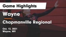 Wayne  vs Chapmanville Regional  Game Highlights - Oct. 12, 2021