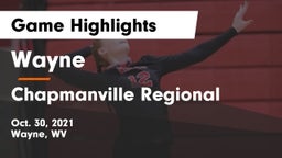 Wayne  vs Chapmanville Regional Game Highlights - Oct. 30, 2021