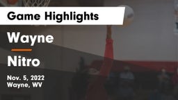 Wayne  vs Nitro  Game Highlights - Nov. 5, 2022