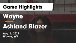 Wayne  vs Ashland Blazer  Game Highlights - Aug. 5, 2023