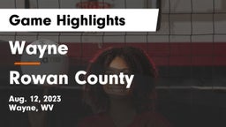 Wayne  vs Rowan County  Game Highlights - Aug. 12, 2023