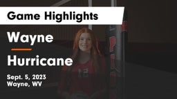 Wayne  vs Hurricane  Game Highlights - Sept. 5, 2023