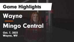 Wayne  vs Mingo Central Game Highlights - Oct. 7, 2023