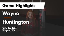 Wayne  vs Huntington  Game Highlights - Oct. 19, 2023