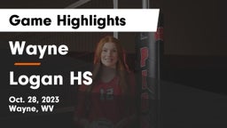 Wayne  vs Logan HS Game Highlights - Oct. 28, 2023