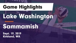 Lake Washington  vs Sammamish   Game Highlights - Sept. 19, 2019
