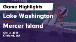 Lake Washington  vs Mercer Island  Game Highlights - Oct. 2, 2019