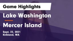 Lake Washington  vs Mercer Island  Game Highlights - Sept. 22, 2021