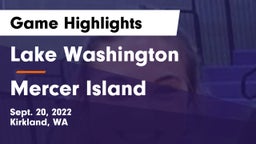 Lake Washington  vs Mercer Island  Game Highlights - Sept. 20, 2022