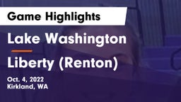 Lake Washington  vs Liberty  (Renton) Game Highlights - Oct. 4, 2022