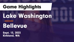 Lake Washington  vs Bellevue  Game Highlights - Sept. 13, 2023