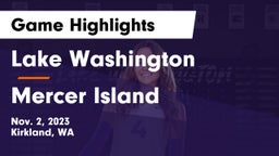 Lake Washington  vs Mercer Island  Game Highlights - Nov. 2, 2023