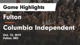 Fulton  vs Columbia Independent Game Highlights - Oct. 12, 2019