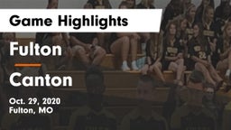Fulton  vs Canton Game Highlights - Oct. 29, 2020