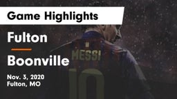 Fulton  vs Boonville  Game Highlights - Nov. 3, 2020