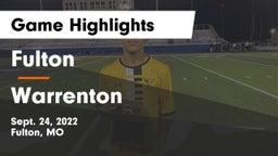 Fulton  vs Warrenton  Game Highlights - Sept. 24, 2022