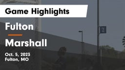 Fulton  vs Marshall  Game Highlights - Oct. 5, 2023