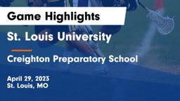 St. Louis University  vs Creighton Preparatory School Game Highlights - April 29, 2023