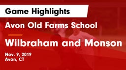 Avon Old Farms School vs Wilbraham and Monson Game Highlights - Nov. 9, 2019
