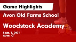 Avon Old Farms School vs Woodstock Academy  Game Highlights - Sept. 8, 2021
