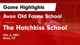 Avon Old Farms School vs The Hotchkiss School Game Highlights - Oct. 6, 2021