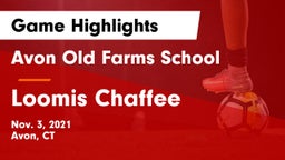 Avon Old Farms School vs Loomis Chaffee Game Highlights - Nov. 3, 2021