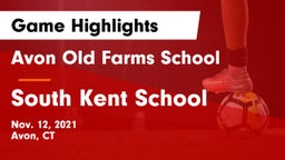 Avon Old Farms School vs South Kent School Game Highlights - Nov. 12, 2021