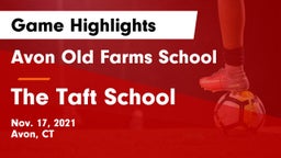 Avon Old Farms School vs The Taft School Game Highlights - Nov. 17, 2021