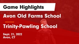 Avon Old Farms School vs Trinity-Pawling School Game Highlights - Sept. 21, 2022