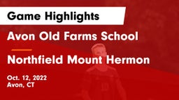 Avon Old Farms School vs Northfield Mount Hermon  Game Highlights - Oct. 12, 2022