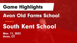 Avon Old Farms School vs South Kent School Game Highlights - Nov. 11, 2022