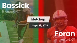 Matchup: Bassick  vs. Foran  2019