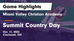 Miami Valley Christian Academy vs Summit Country Day Game Highlights - Oct. 11, 2022