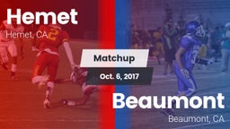 Matchup: Hemet  vs. Beaumont  2017