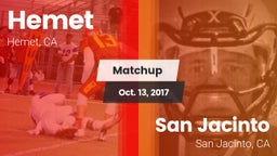 Matchup: Hemet  vs. San Jacinto  2017