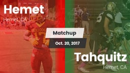 Matchup: Hemet  vs. Tahquitz  2017