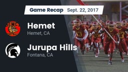 Recap: Hemet  vs. Jurupa Hills  2017