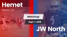 Matchup: Hemet  vs. JW North  2018