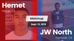 Matchup: Hemet  vs. JW North  2019