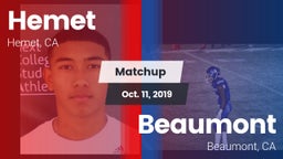 Matchup: Hemet  vs. Beaumont  2019