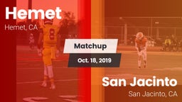 Matchup: Hemet  vs. San Jacinto  2019