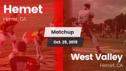 Matchup: Hemet  vs. West Valley  2019