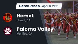 Recap: Hemet  vs. Paloma Valley  2021