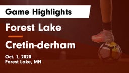 Forest Lake  vs Cretin-derham Game Highlights - Oct. 1, 2020