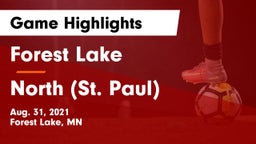 Forest Lake  vs North (St. Paul)  Game Highlights - Aug. 31, 2021