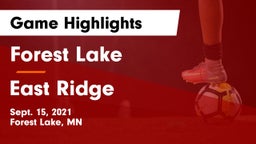 Forest Lake  vs East Ridge  Game Highlights - Sept. 15, 2021