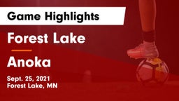 Forest Lake  vs Anoka  Game Highlights - Sept. 25, 2021